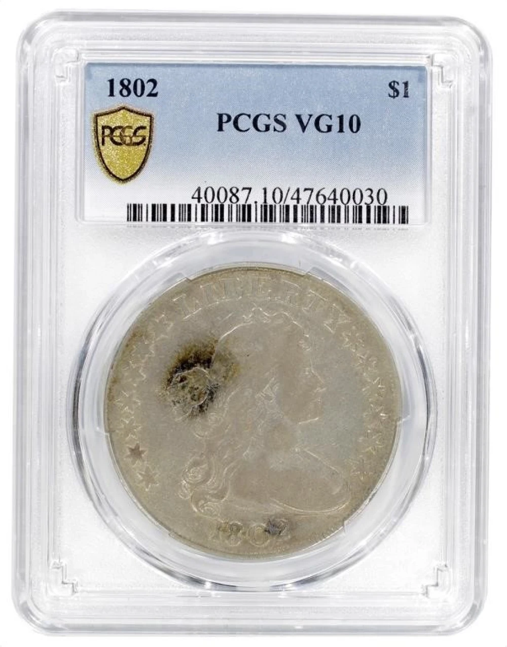 PCGS VG-10 1802 Bust Dollar