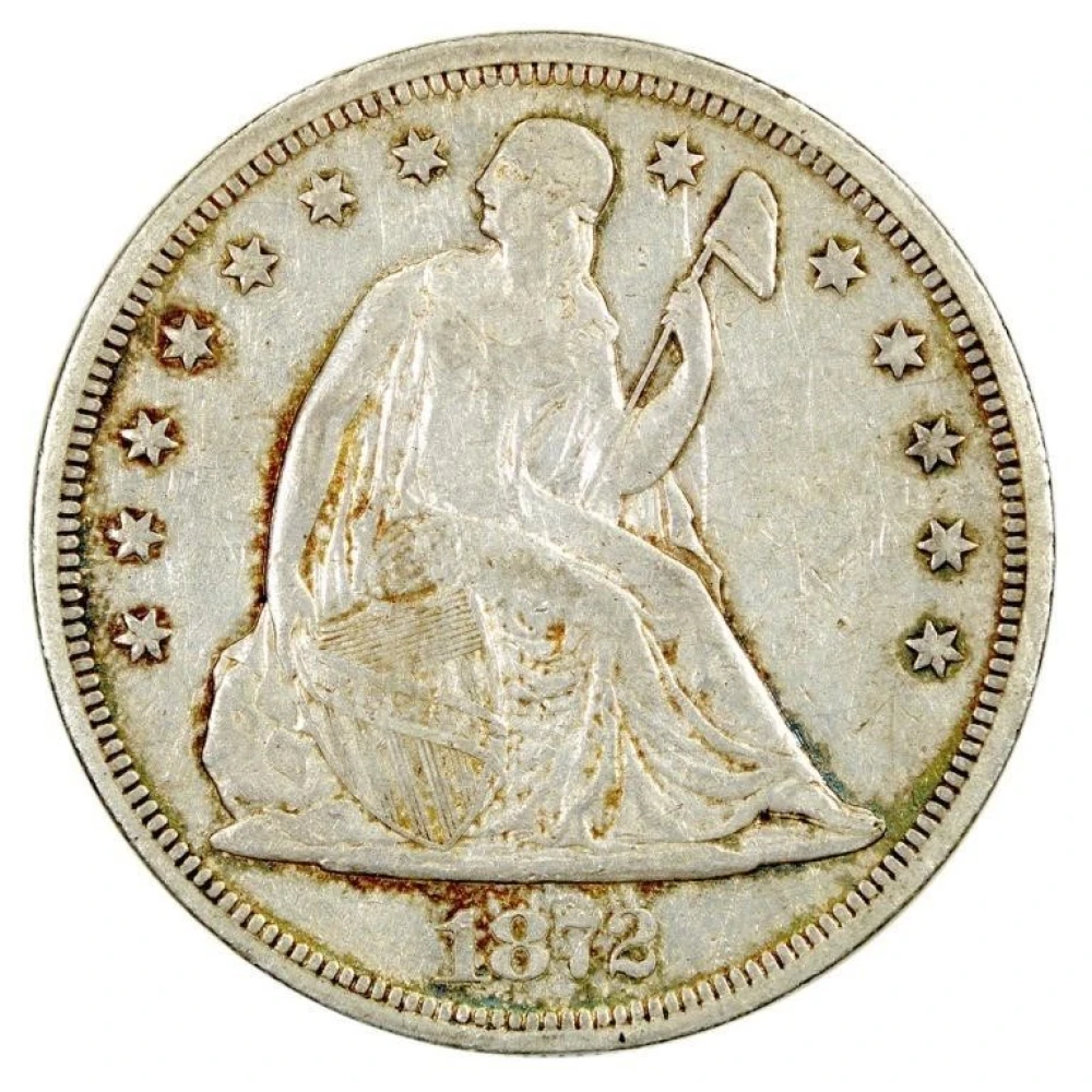 EF-40 1872 Seated Dollar