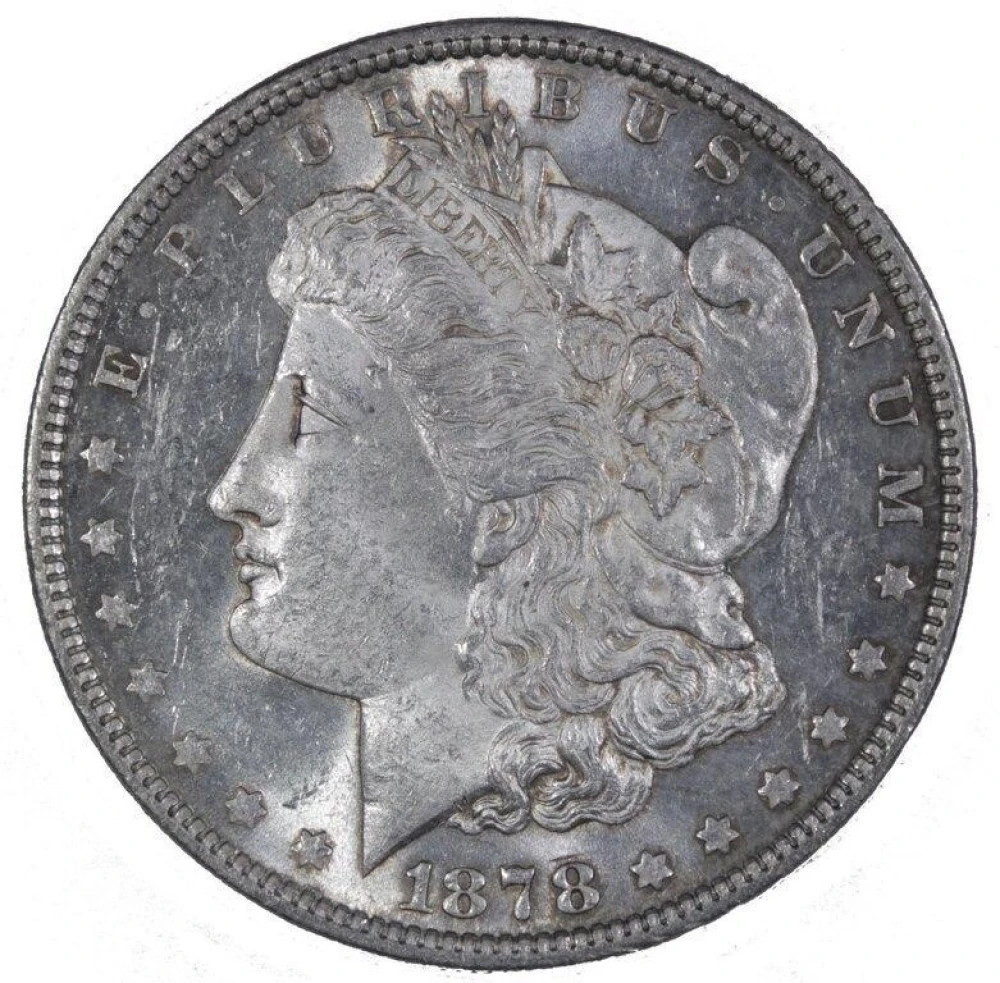 MS-60+ 1878 Rev. of 79 Morgan Dollar