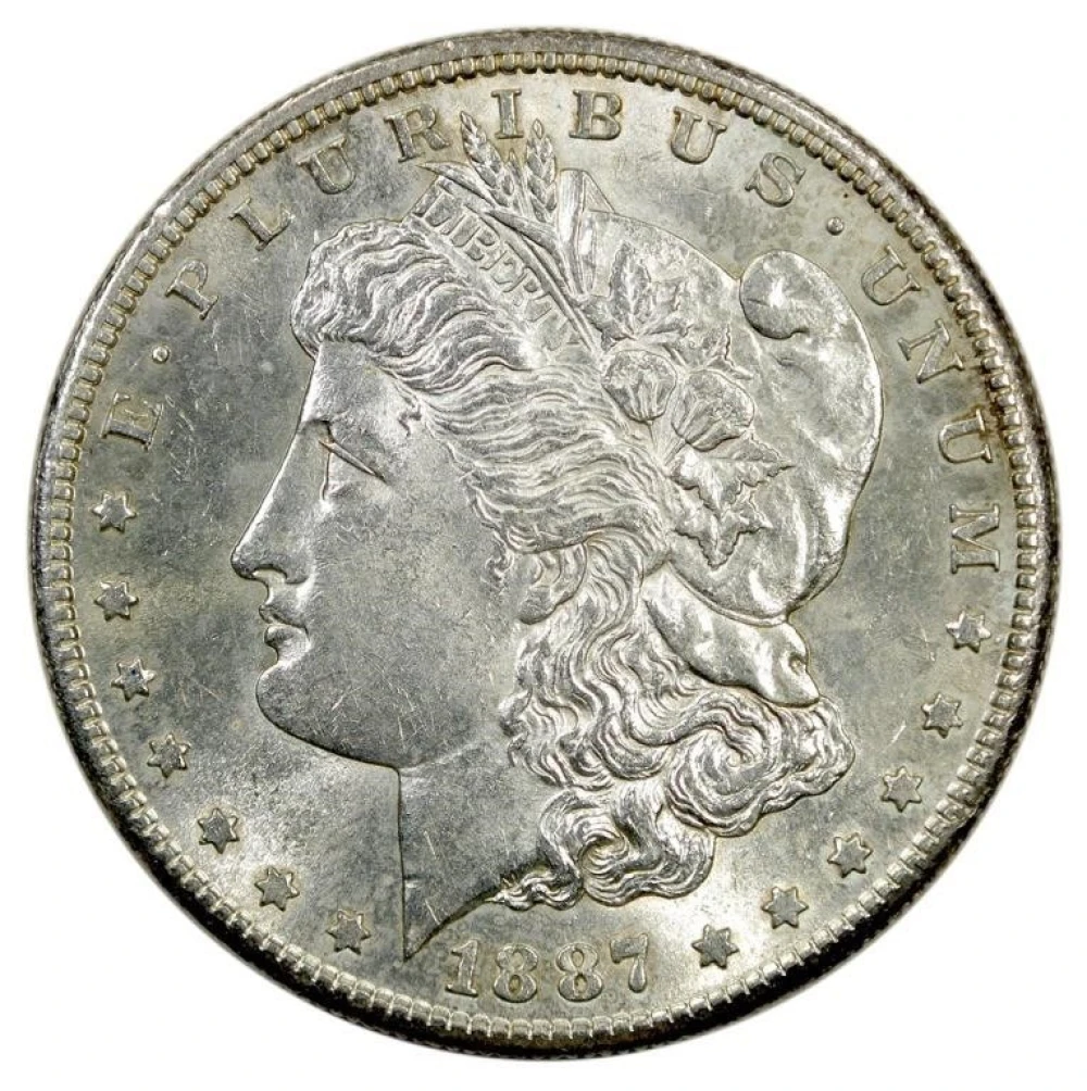 BU-62 1887-S Morgan Dollar