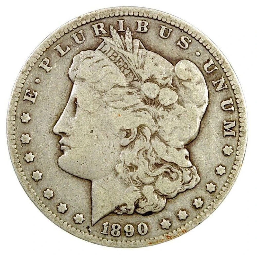 F-12 1890-CC Morgan Dollar