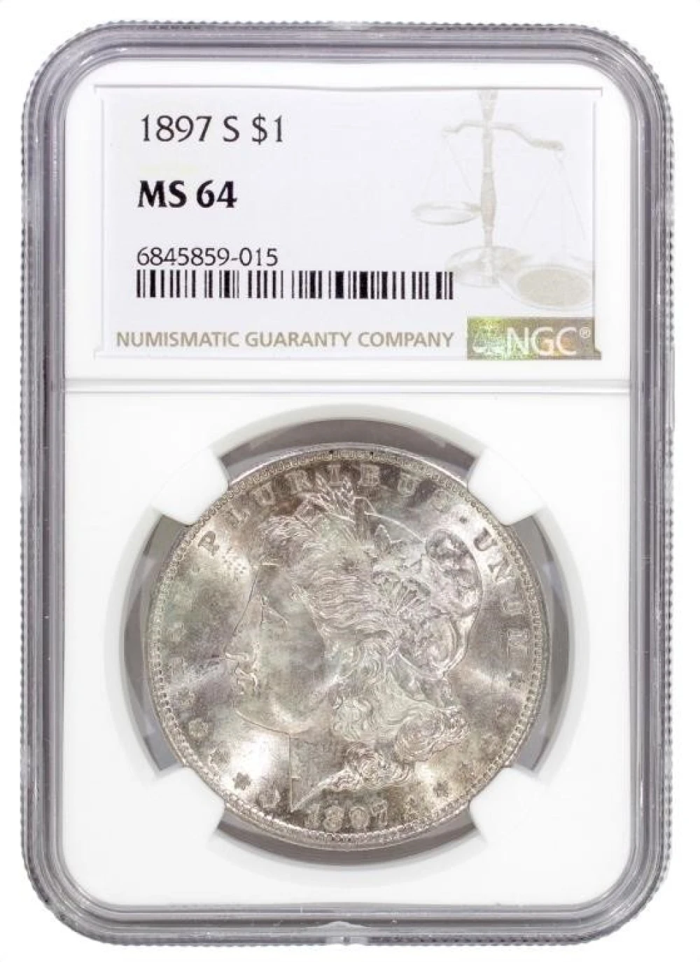 NGC MS-64 1897-S Morgan Dollar