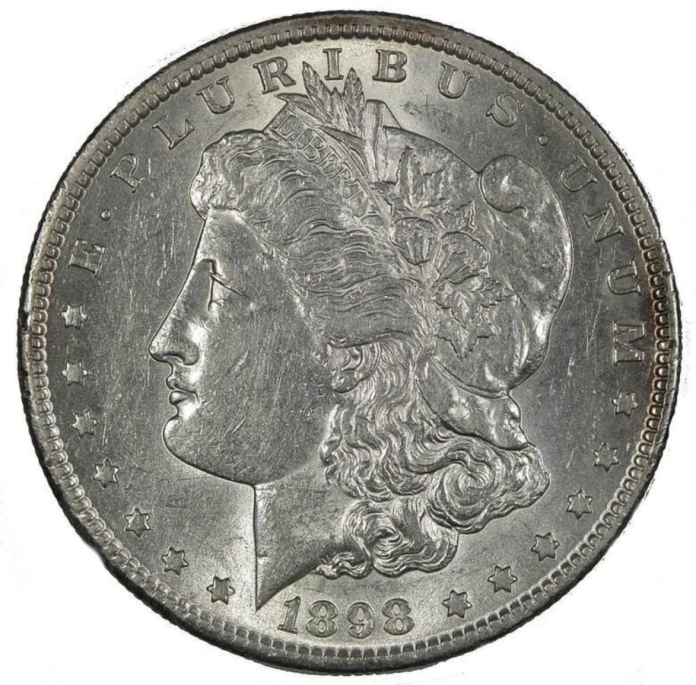 AU-50+ 1898-S Morgan Dollar