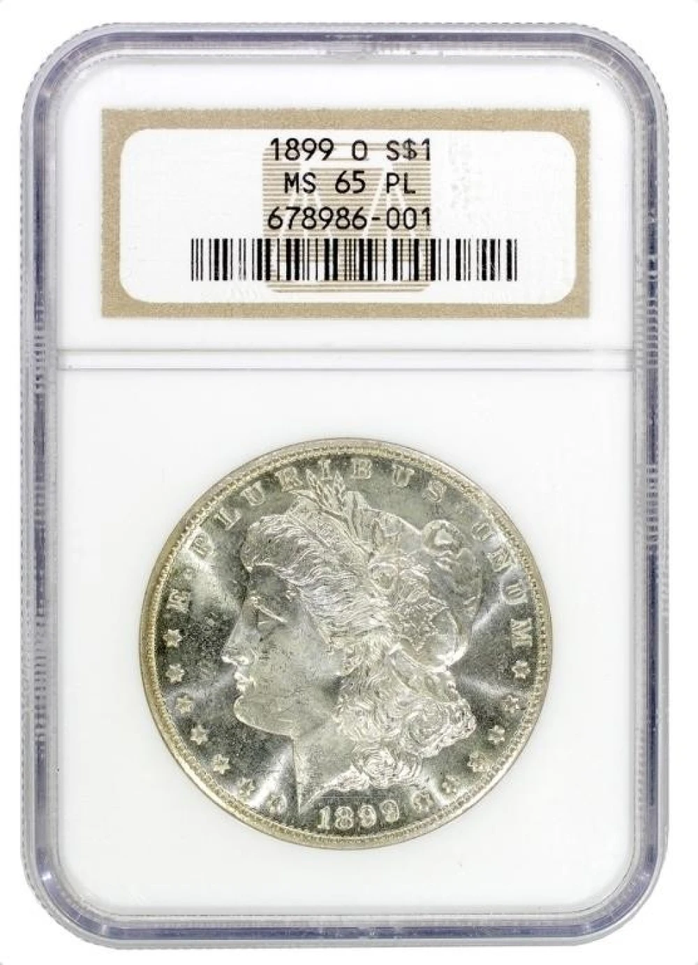 NGC MS-65 PL 1899-O Morgan Dollar