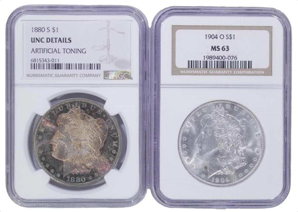 NGC Certified Morgan Pair