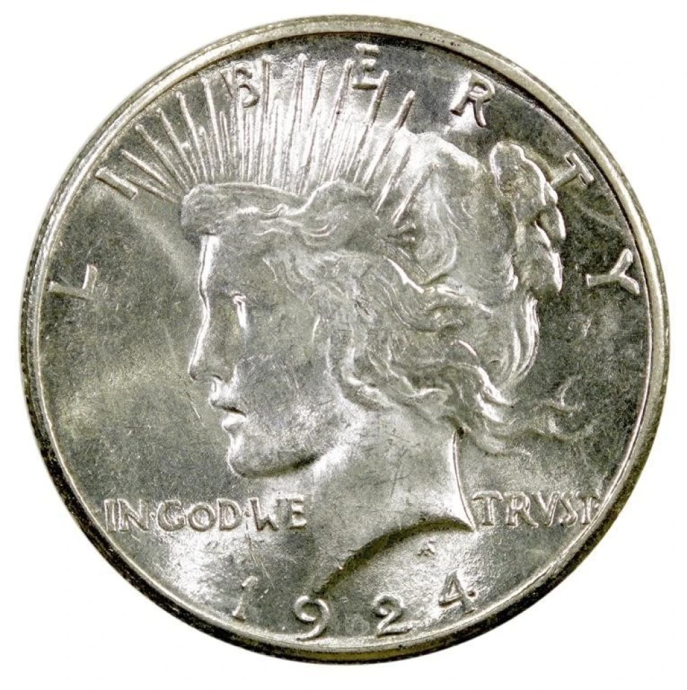 BU-60 1924-S Peace Dollar
