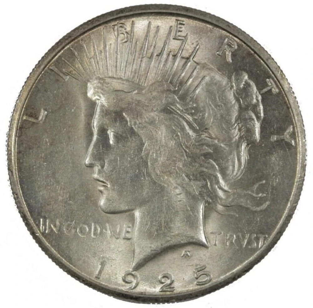BU-62 1925-S Peace Dollar