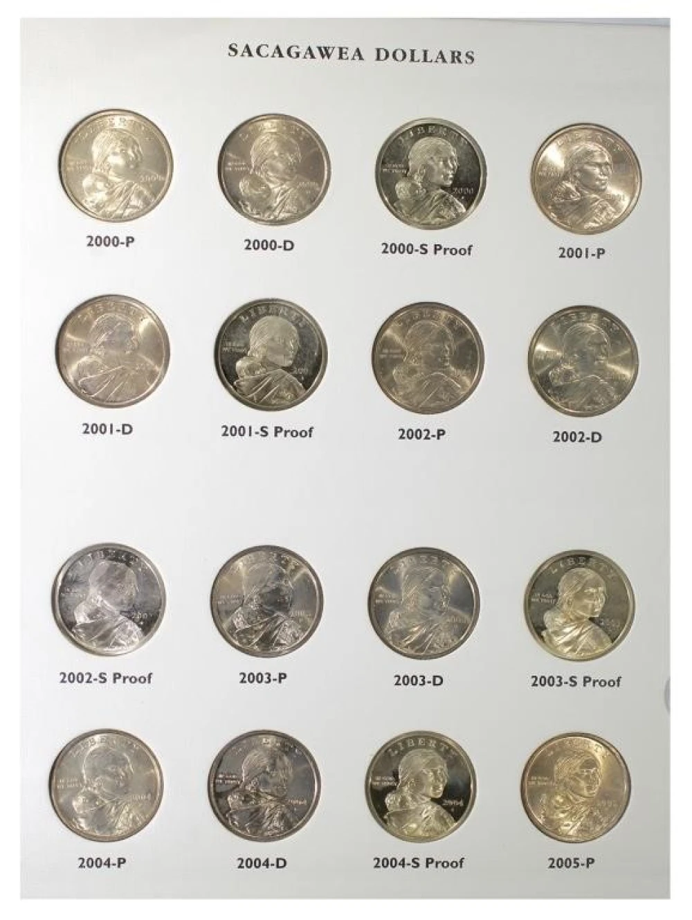 2000-2023 Sacagawea/Native American Dollar Set