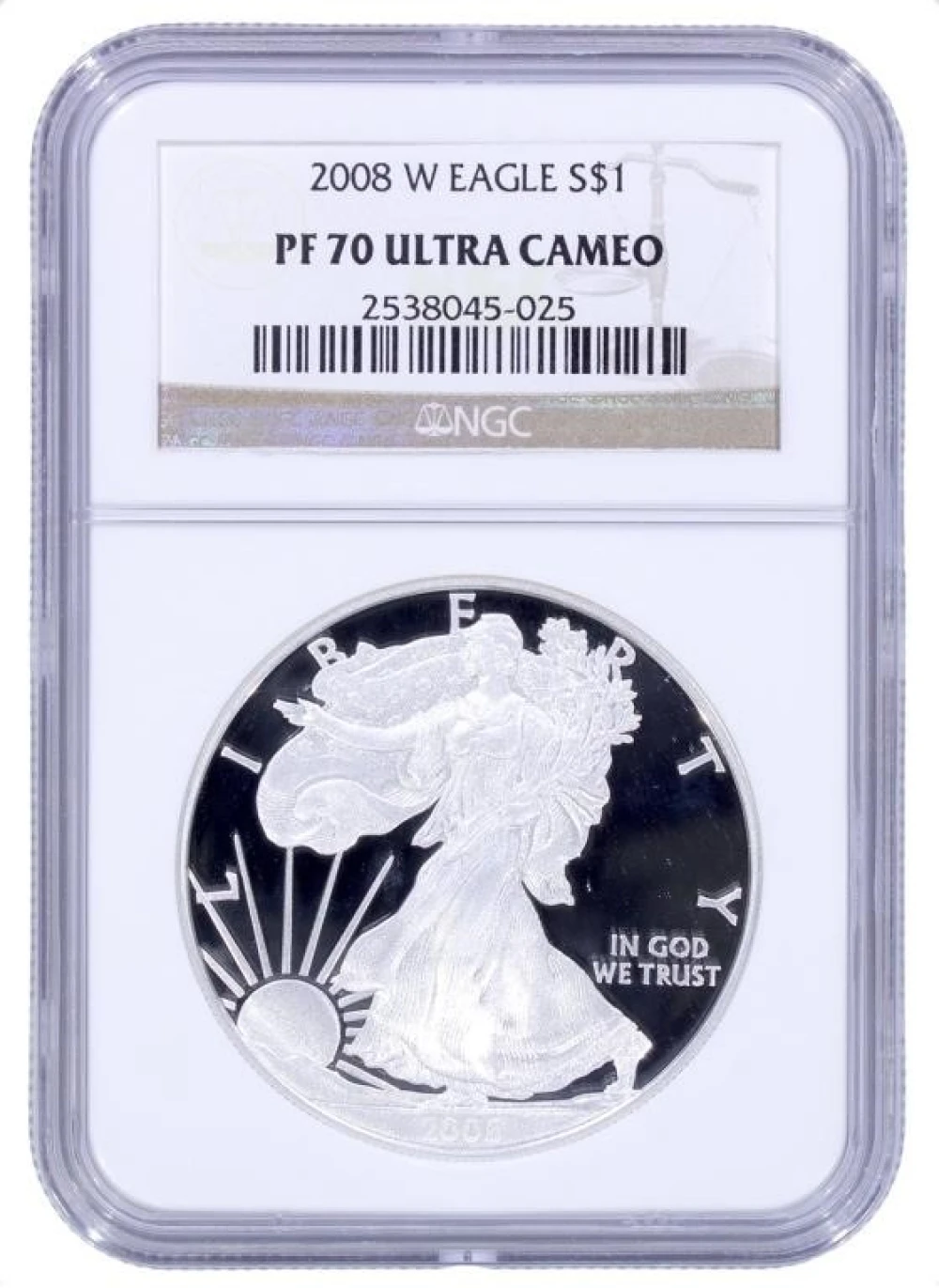 2008-W NGC PF-70 Ultra Cameo Silver Eagle