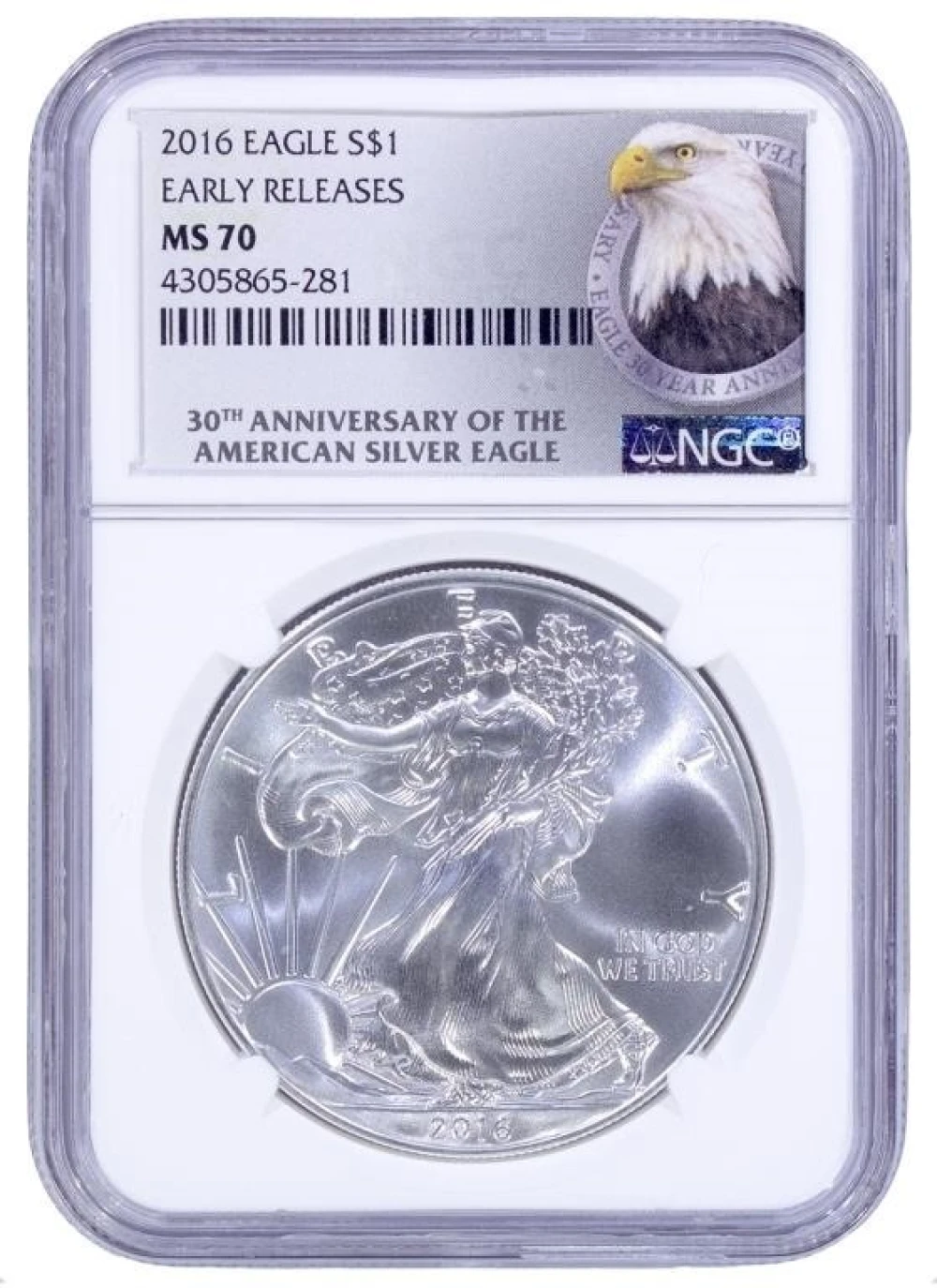 2016 NGC MS-70 Silver Eagle