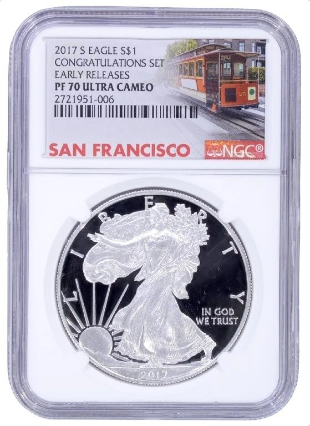 A 3rd 2017-S NGC PF-70 Congrats Set Silver Eagle
