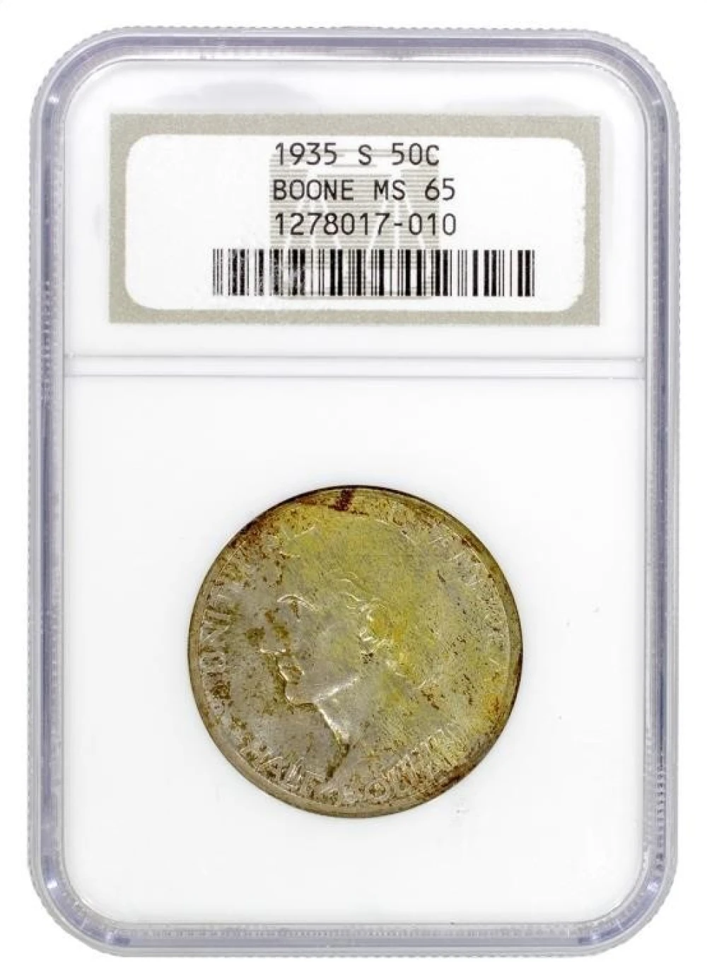 NGC MS-65 1935-S Boone Half Dollar