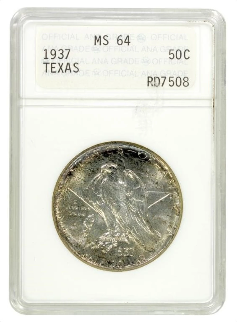 ANACS MS-64 1937 Texas Half Dollar