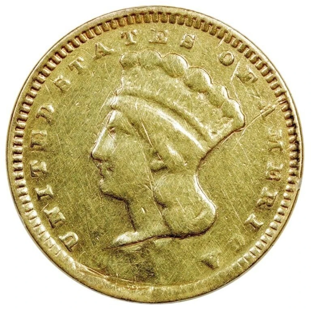 Holed & Plugged 1874 $1.00 Gold