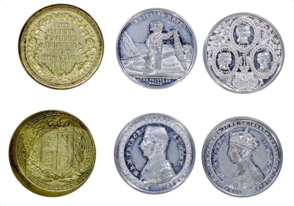 1850 4 Piece Britain's Hope Medal Set