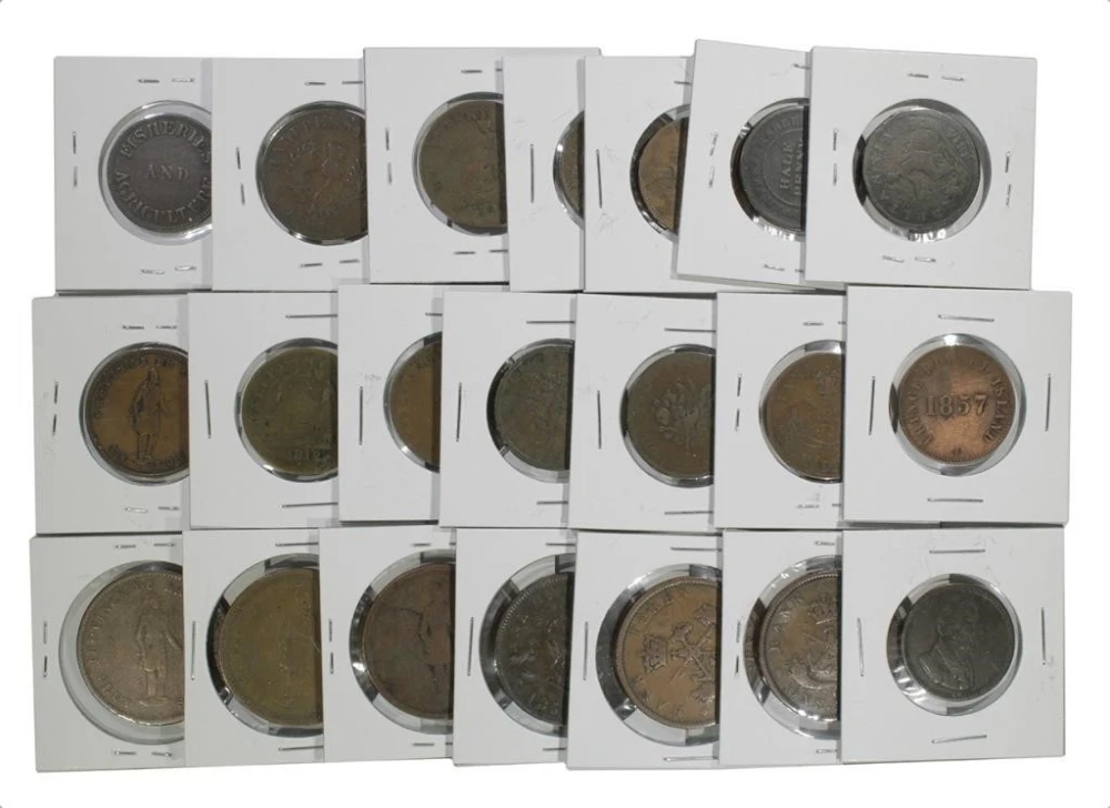 21 Pieces 1800's Canadian Tokens