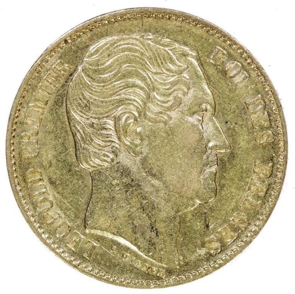 1865 Belgium Gold 20 Francs Gold