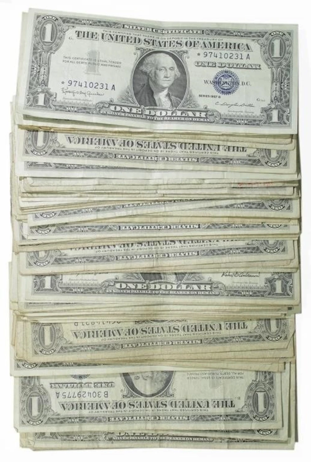94 Pieces $1 Silver Certificates