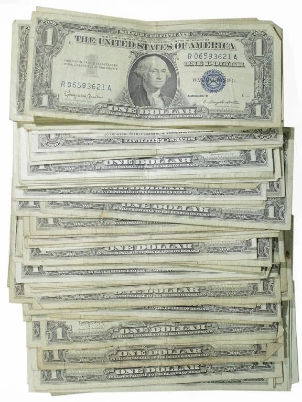 100 Pieces $1 Silver Certificates