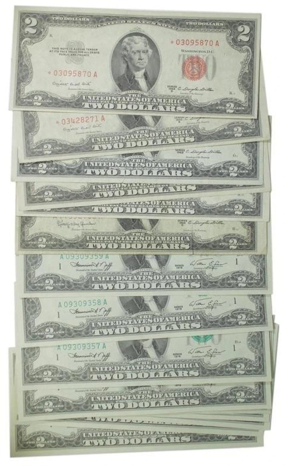 Group of Red Seal $2 & More