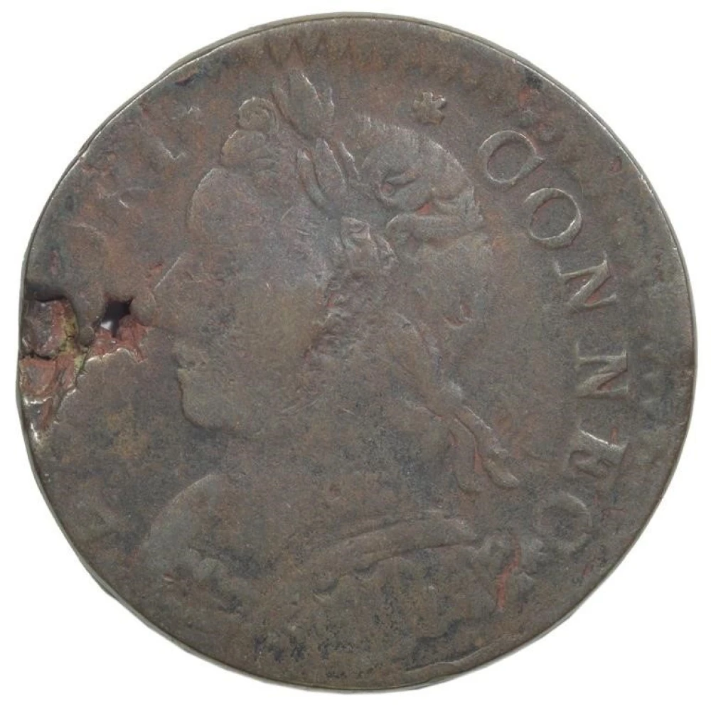 VF Details 1787 Connecticut Copper