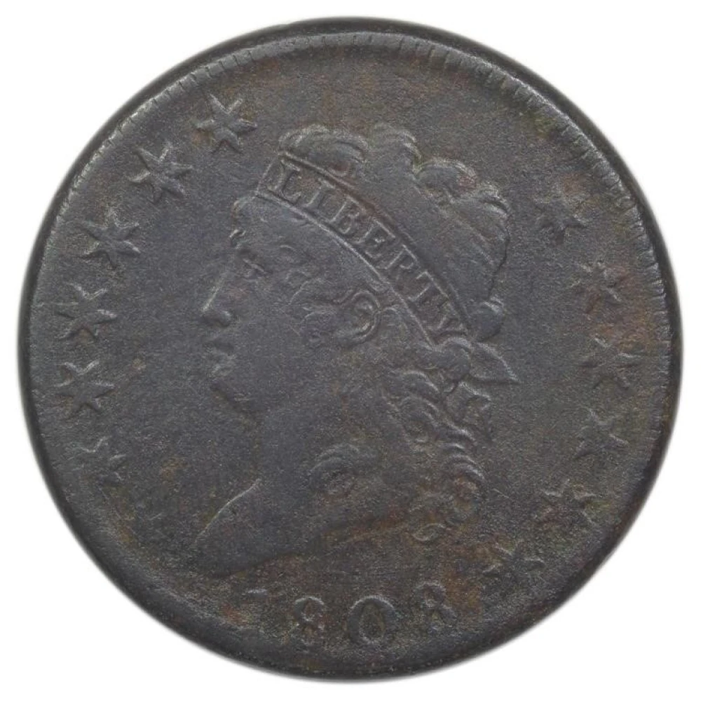 VF-EF 1808 Large Cent