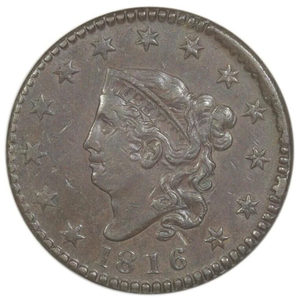 AU-50 Details 1816 Cent