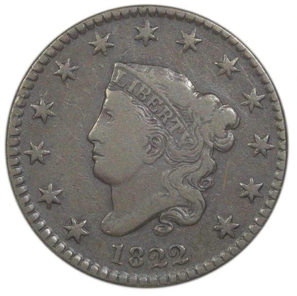 VF-20 1822 Cent