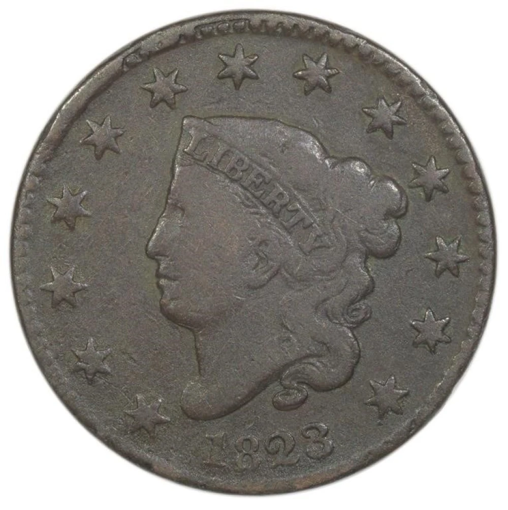 Fine-12 1823 Cent
