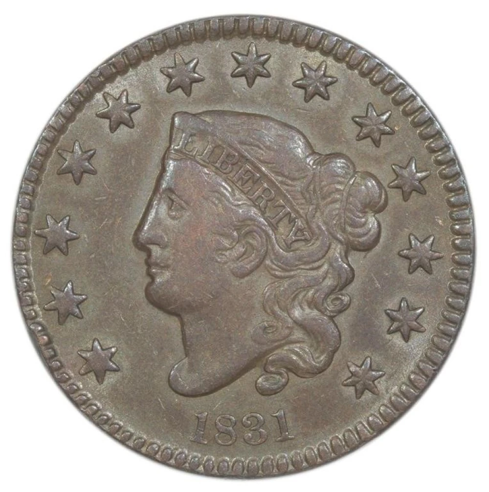 AU-50 1831 Cent
