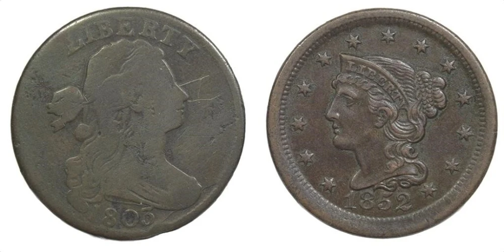 Pair of Large Cents