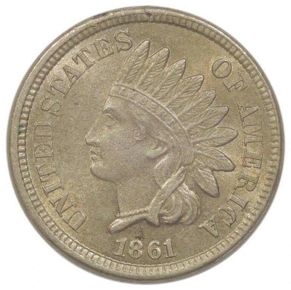 Borderline UNC-58 1861 Indian Cent