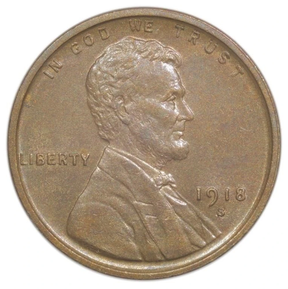 MS-60 BN or Finer 1918-D Cent
