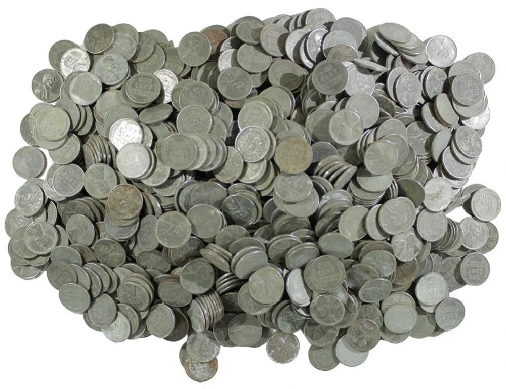 1,000 Pieces 1943 Steel Cents