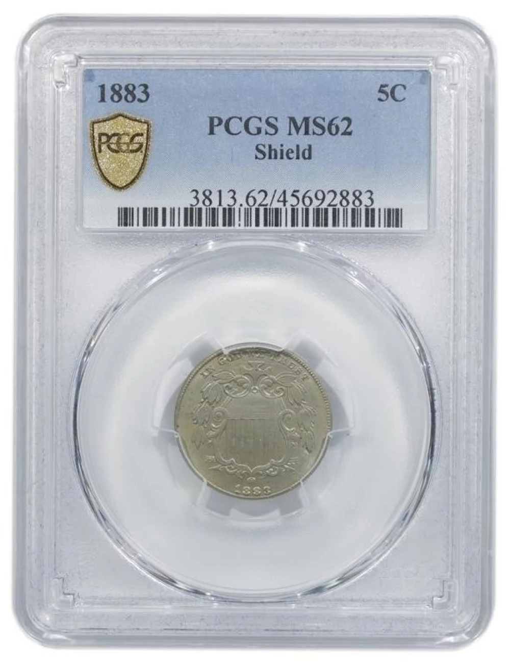 PCGS MS-62 1883 Shield Nickel