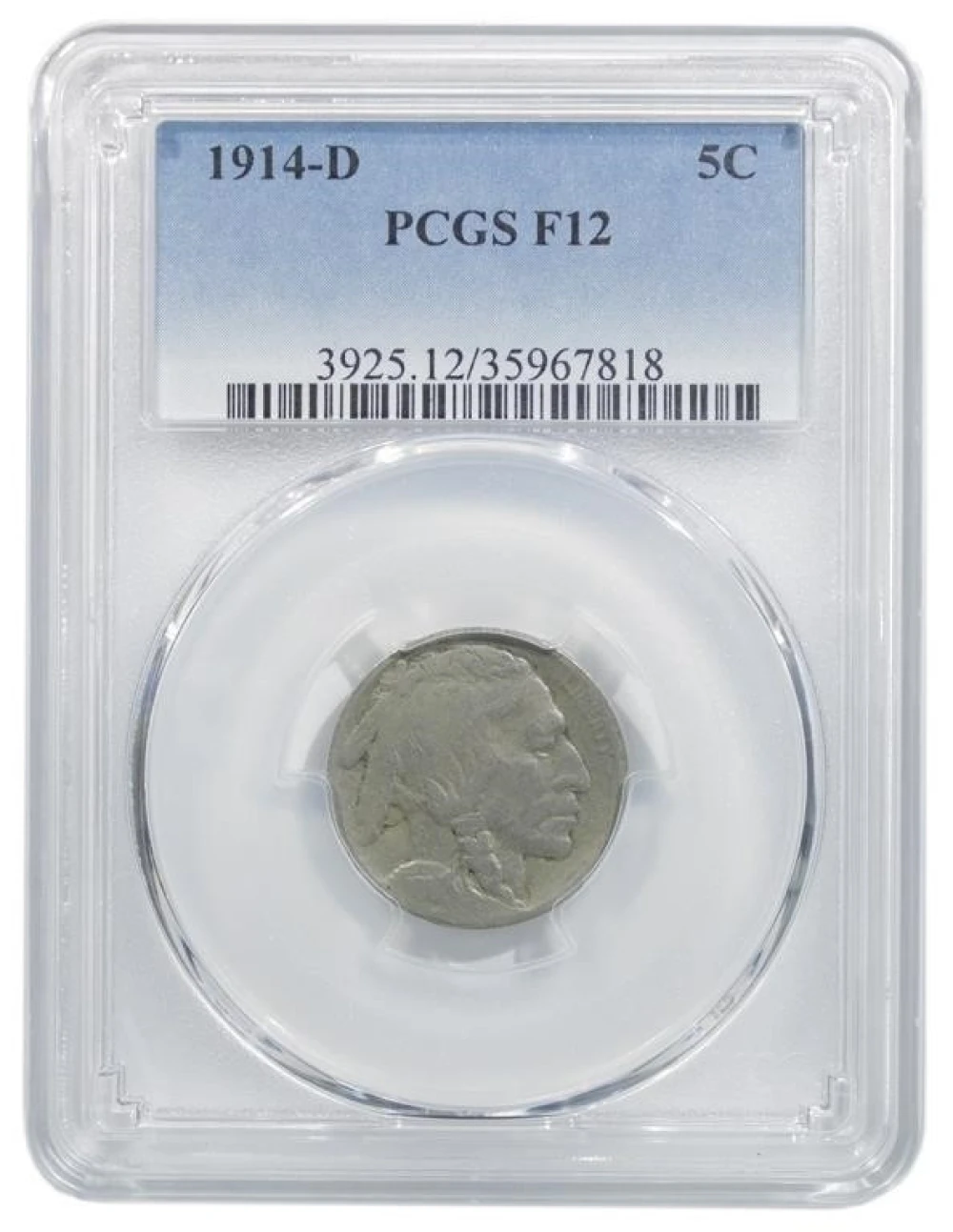PCGS Fine-12 1914-D Nickel