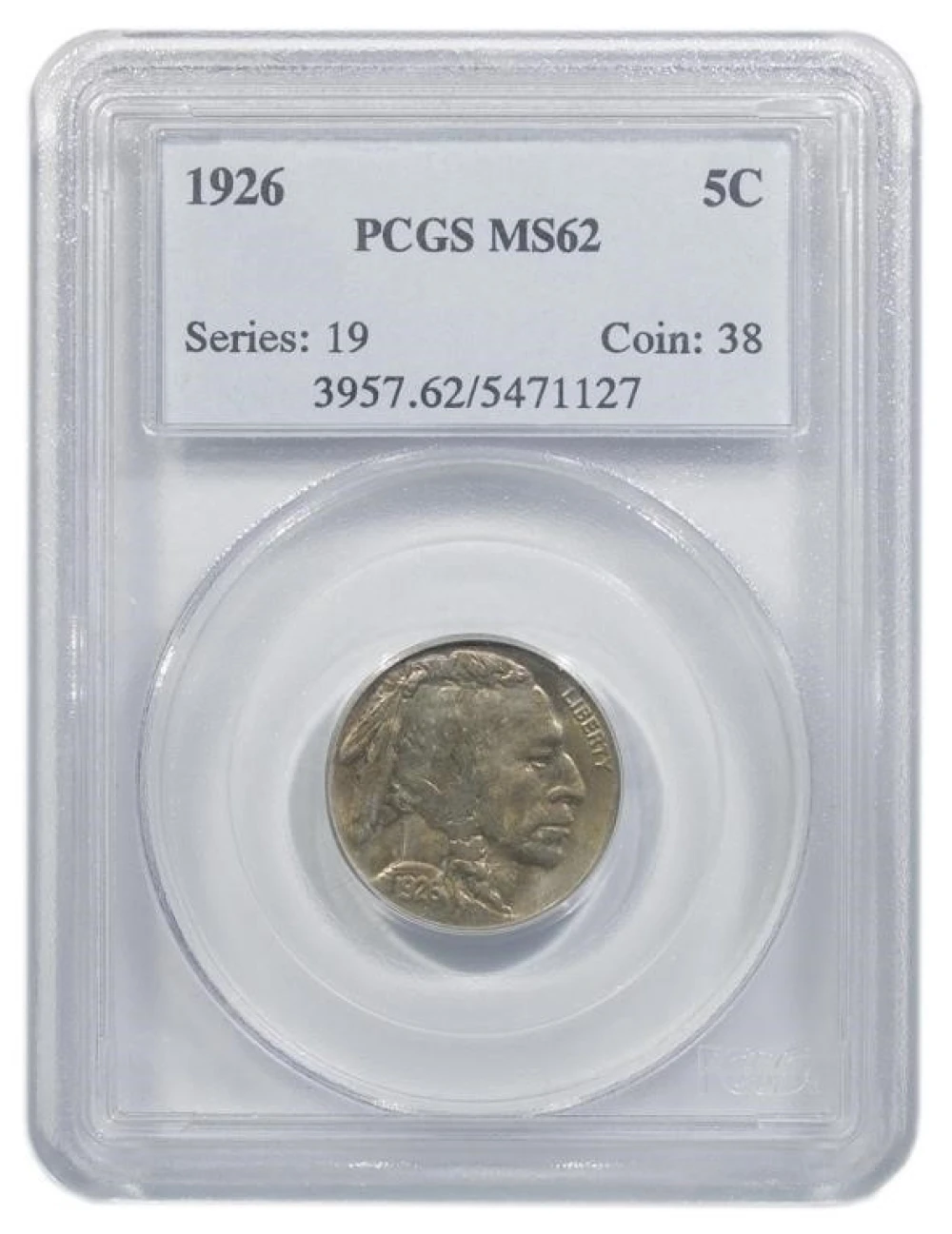PCGS MS-62 1926 Nickel