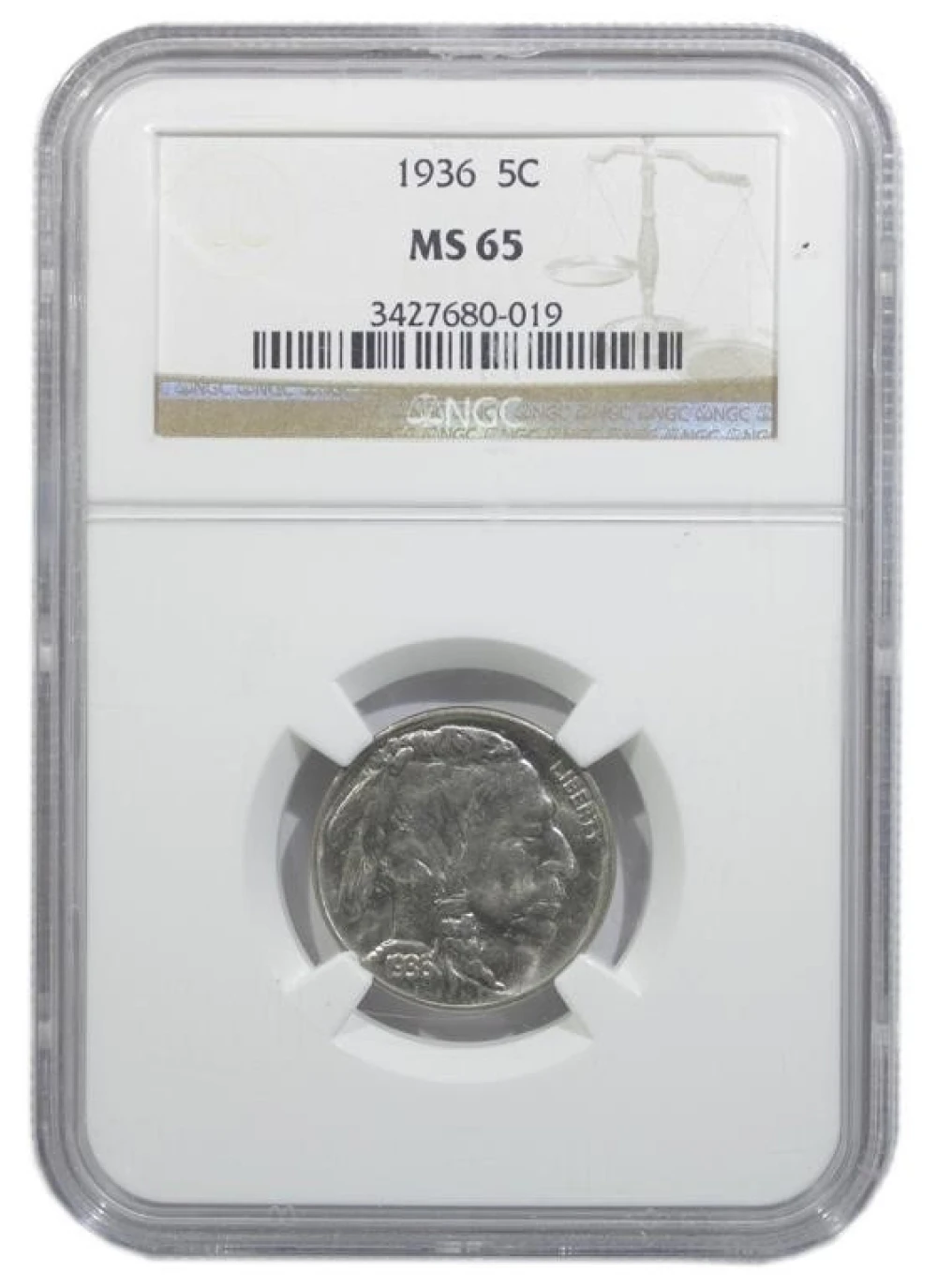 NGC MS-65 1936 Nickel