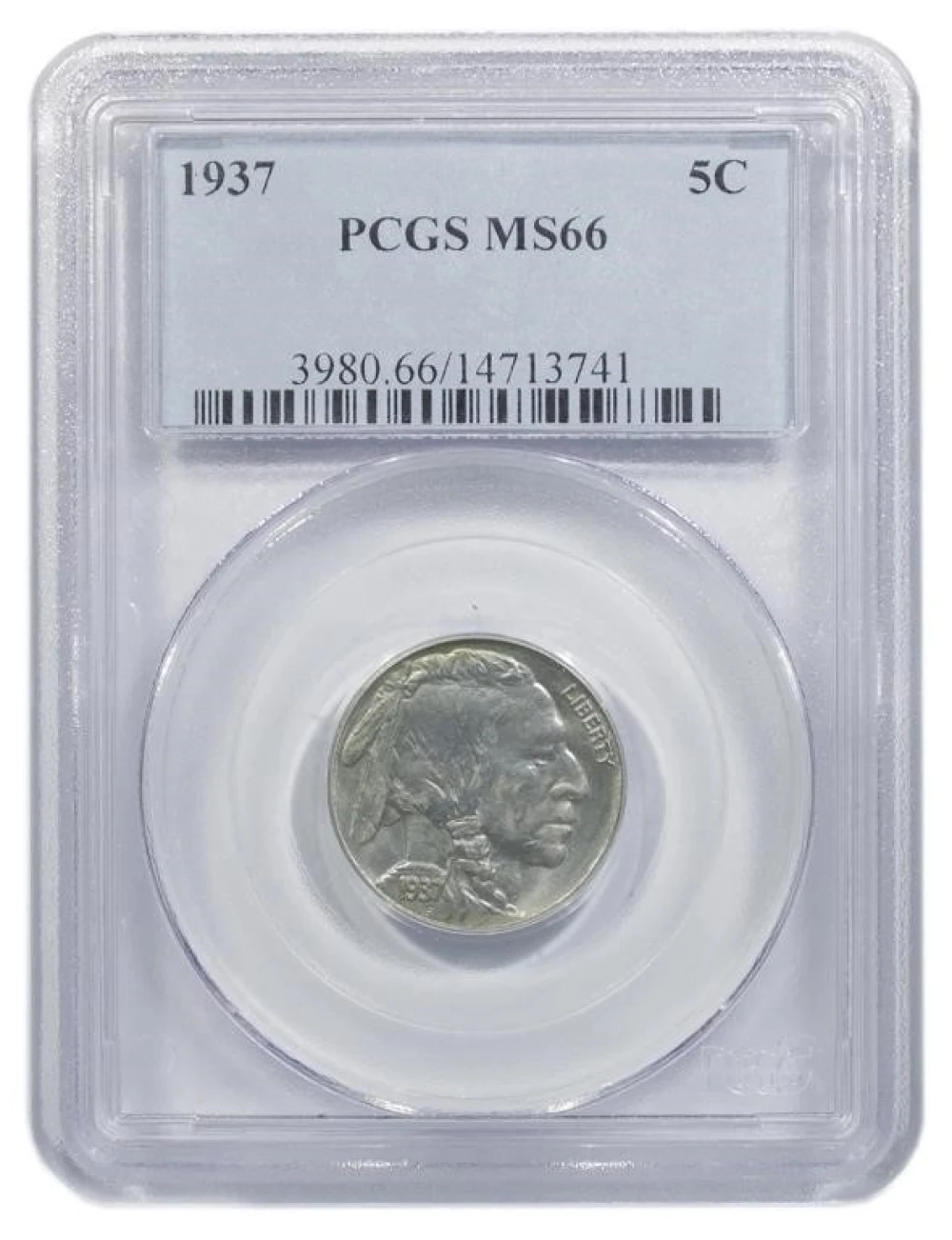 A 2nd PCGS MS-66 1937 Nickel