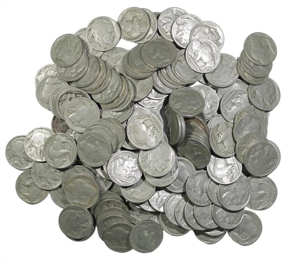 Lot of 160 Buffalo Nickels