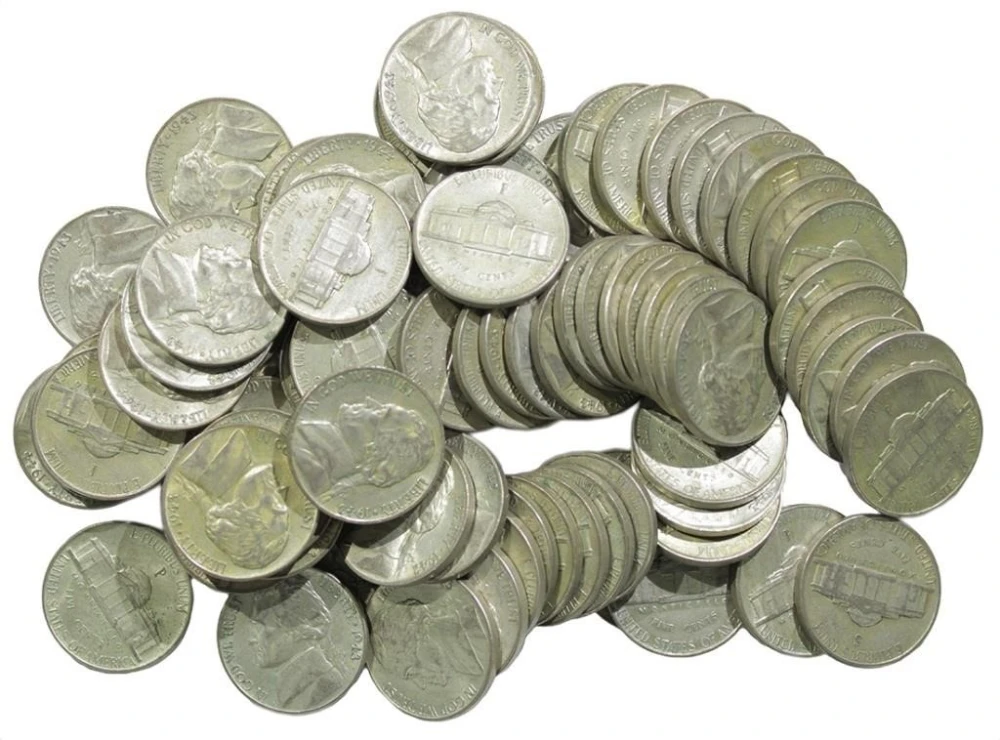 80 Pcs EF/AU War Nickels