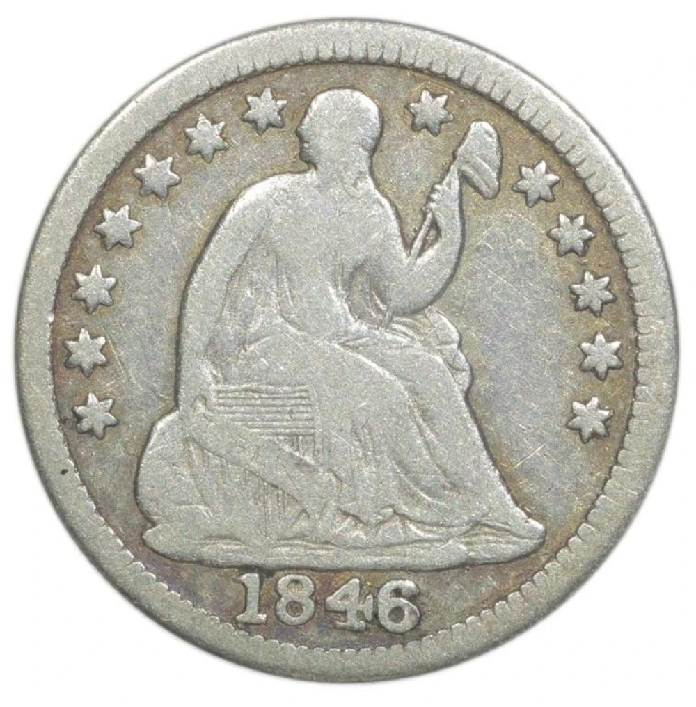 VG-10 or Better Key Date 1846 Half Dime Rarity