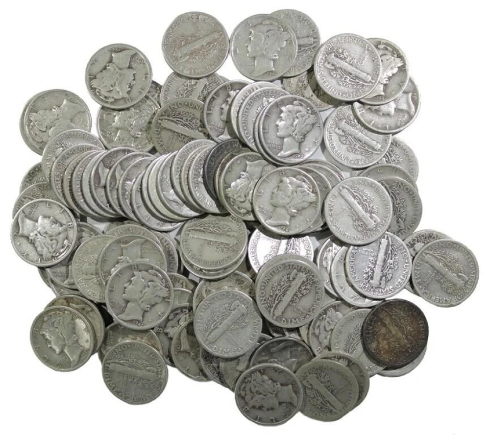 $10 Face Mercury Dimes