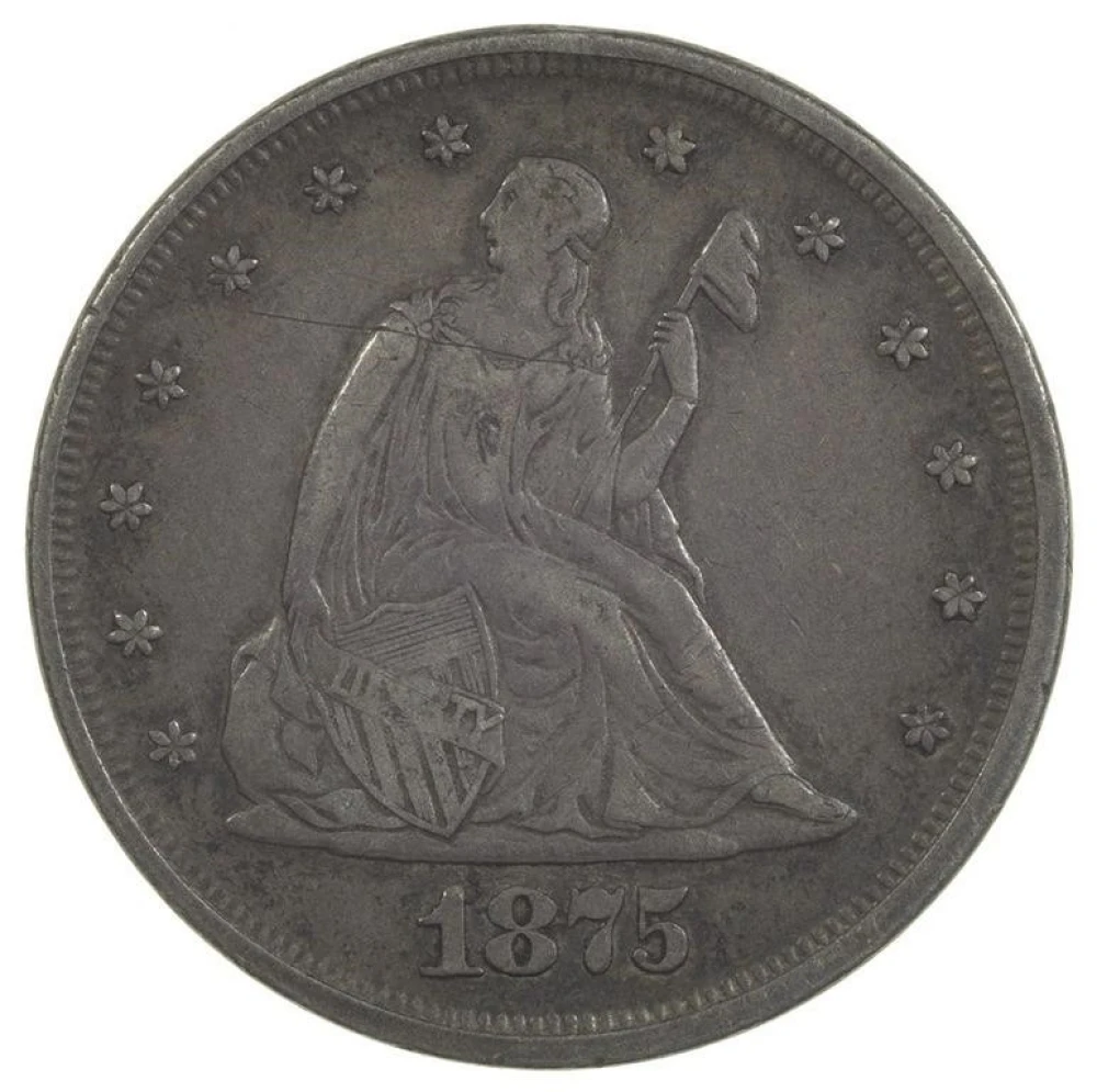 EF-40 1875 Twenty-Cents