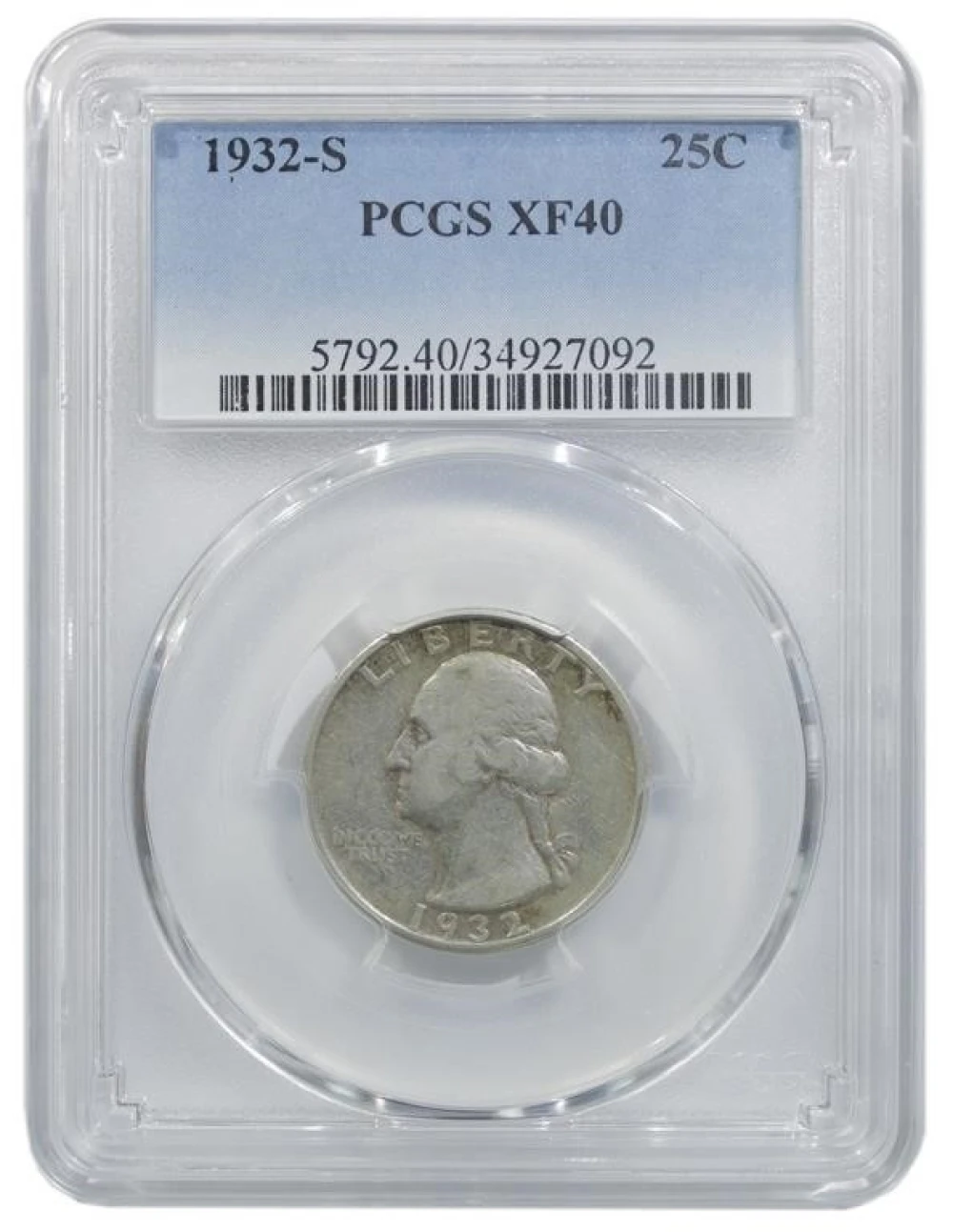 PCGS EF-40 1932-S Quarter
