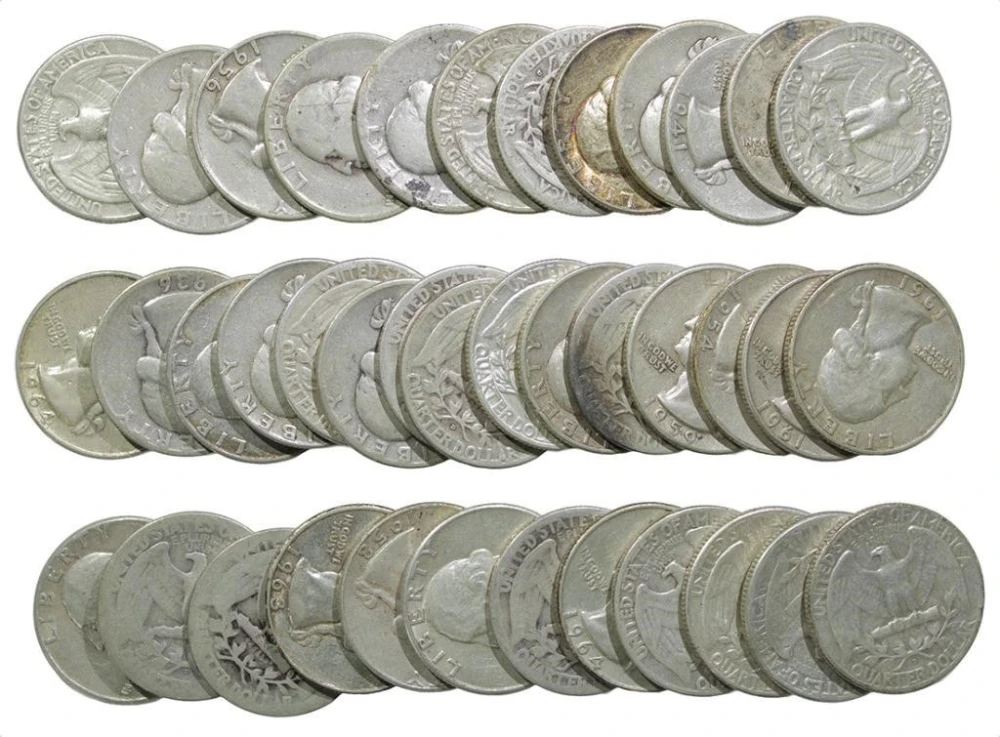 Silver Washington Quarter Roll