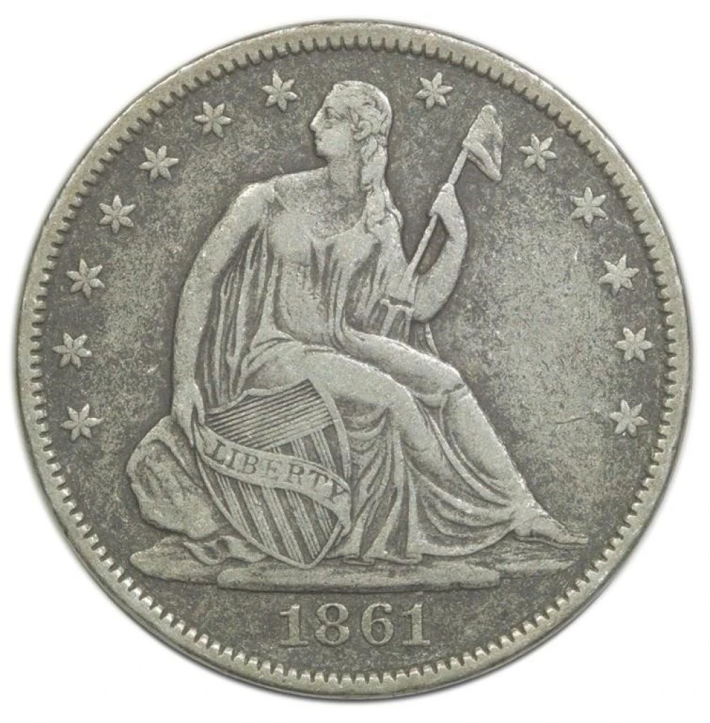 VF-20 1861 Half Dollar