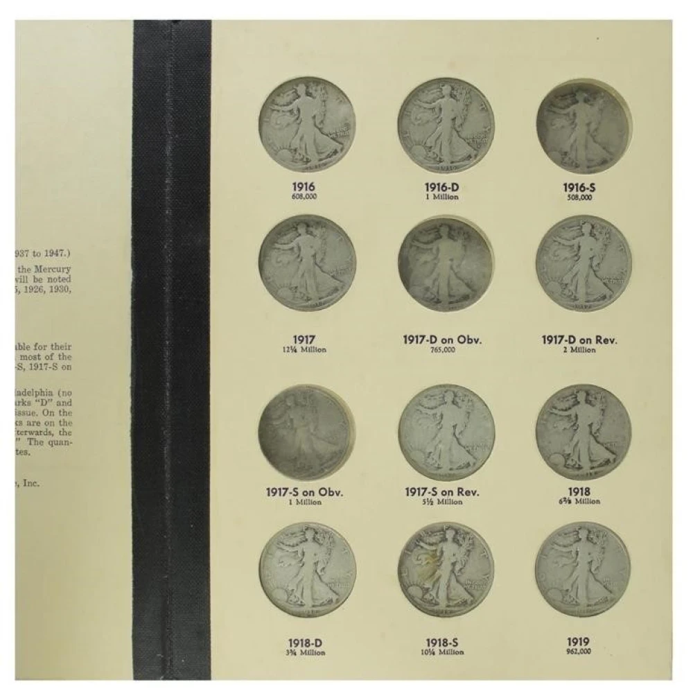 Partial Walking Liberty Half Set