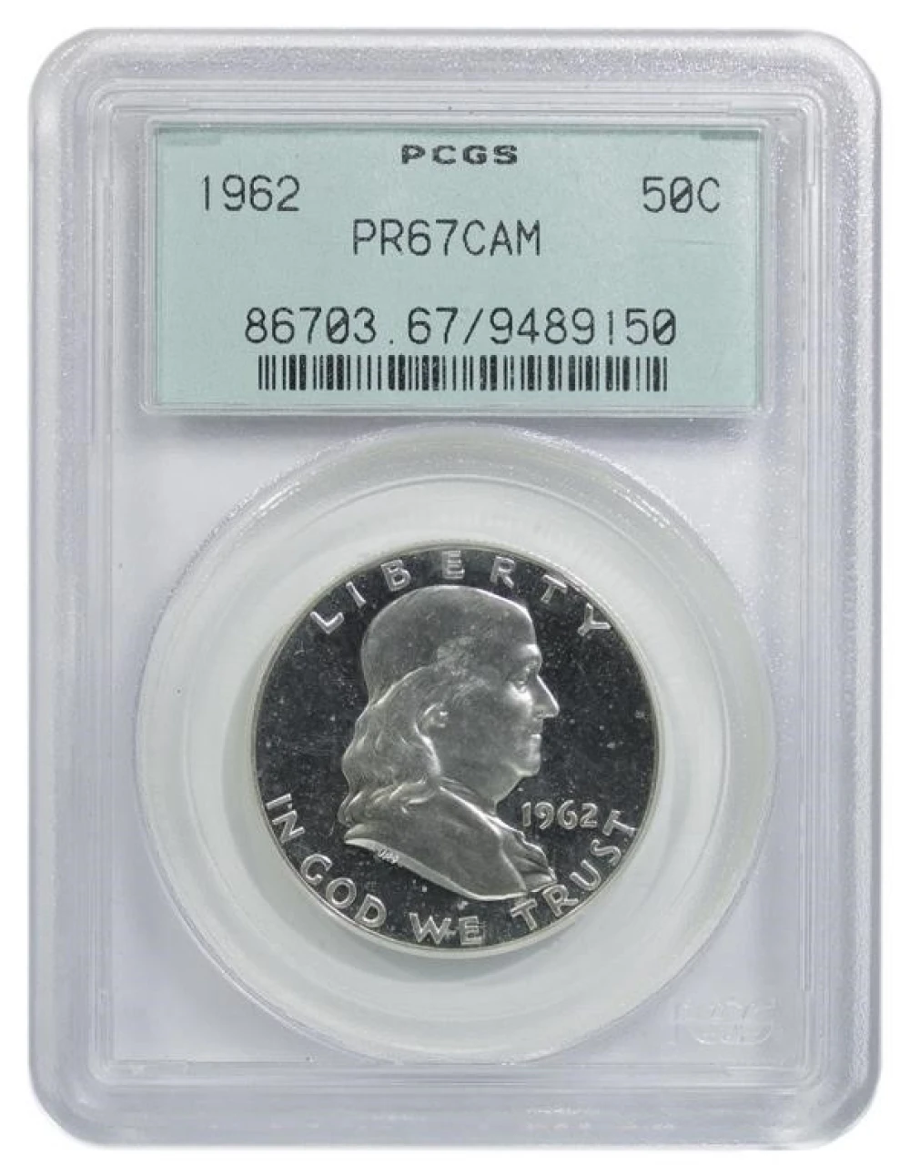 PCGS Proof-67 CAM 1962 Half Dollar