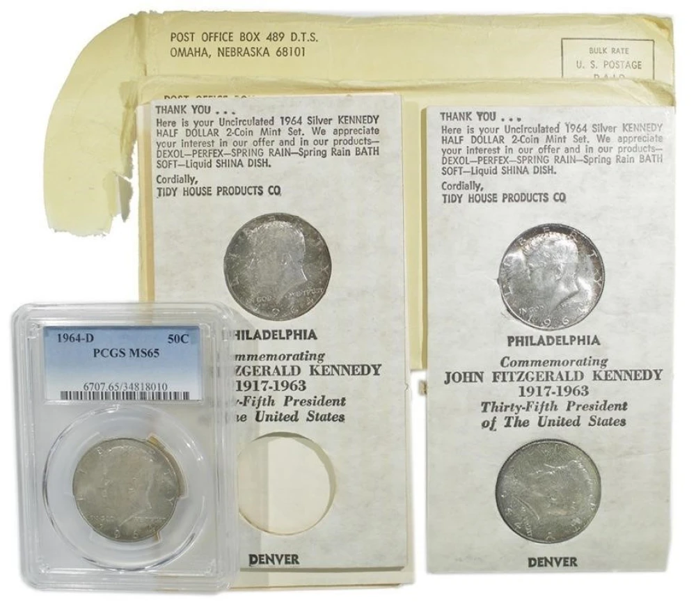 Tidy House 1964 Kennedy Half Dollars Set